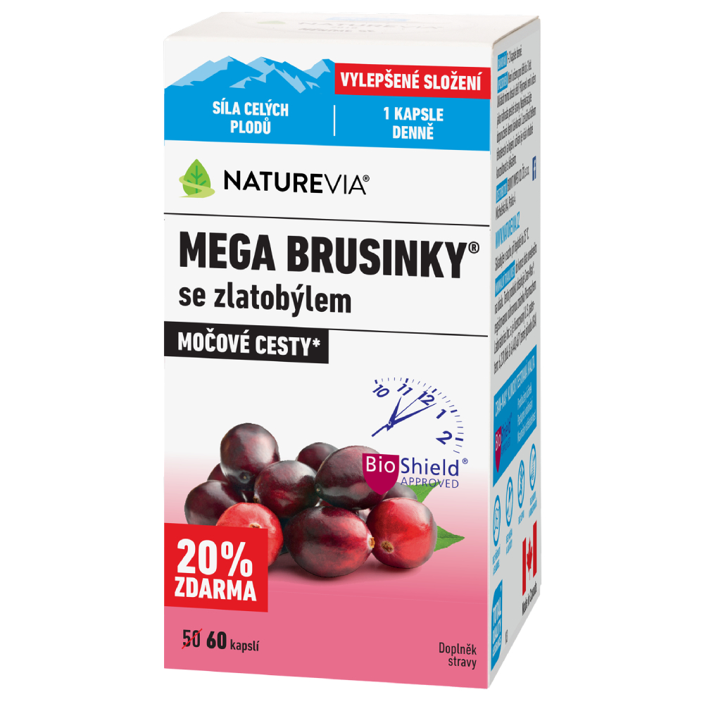 NatureVia Mega brusinky cps 60 EUC Lékárna