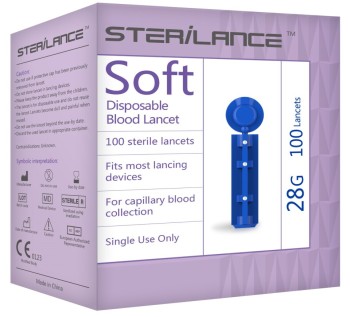 Sterilance Soft lancety pro GlucoLab 100ks