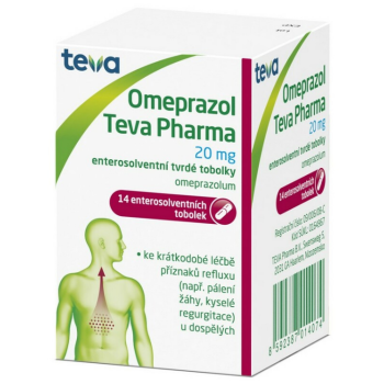 Omeprazol Teva Pharma 20mg cps.etd.14