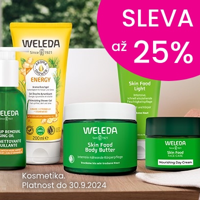 Sleva až 25% na Weleda do 30.9.2024