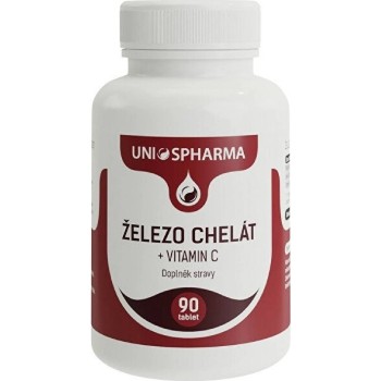 Uniospharma Železo chelát + vitamín C tbl.90