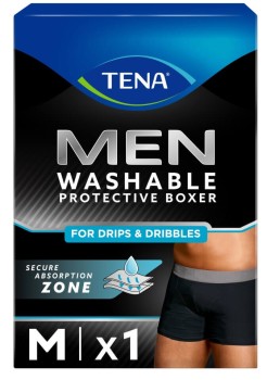 TENA Men Washable Boxers M černé inkontinenční boxerky 1ks