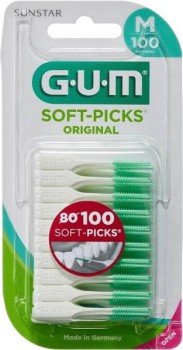 GUM Soft-Picks mezizub.kart.gum. M 100ks G632HV100