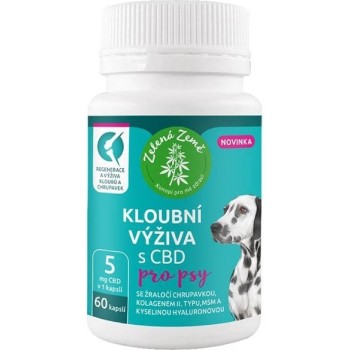 Zelená Země kloubní výživa s CBD pro psy cps.60