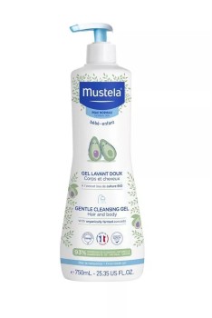 Mustela Jemný čisticí tělový a vlasový gel 750ml