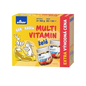 Vitar Multivitamin Bob a Bobek želé 2x50ks