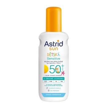 Astrid SUN Senstive dětské opalovací mléko SPF50+ 150ml