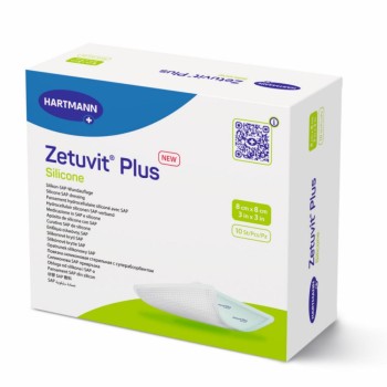 Zetuvit Plus Silicone 8x8cm sil. krytí SAP 10ks