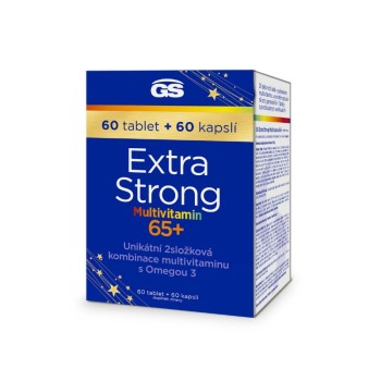 GS Extra Strong Multivit.65+ tbl.60+cps.60 dárek