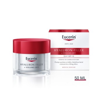 Eucerin Hyaluron-Filler + Volume-Lift Denní krém SPF15 pro normální až smíšenou pleť 50ml