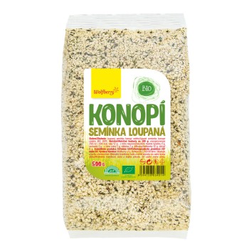 Konopí semínka loupaná BIO 500g Wolfberry