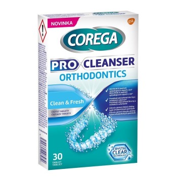 Corega Pro Cleanser Orthodontics čistící tablety 30ks