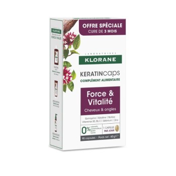 KLORANE Keratincaps Síla a vitalita cps.90