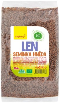 Len semínka hnědá BIO 500g Wolfberry