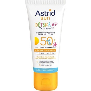 Astrid SUN dětský opalovací krém 6m+ SPF50 75ml