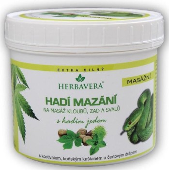 Herbavera Hadí mazání s konopím 500ml