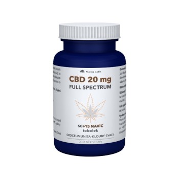 CBD 20mg Full Spectrum tob.60+15 navíc