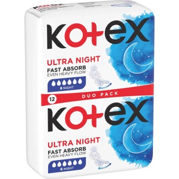 KOTEX Ultra Night vložky Duo pack 12ks