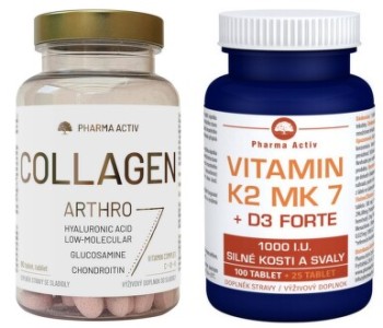 COLLAGEN Arthro 90 tablet+Vitamín K2 MK7+D3 forte 125 tablet