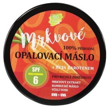 VIVACO mrkvové opalovací máslo SPF6 150ml