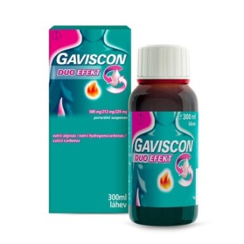 Gaviscon Duo Efekt 500mg/213mg/325mg por.sus.300ml