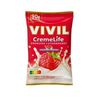 Vivil CremeLife jahoda bez cukru 90g