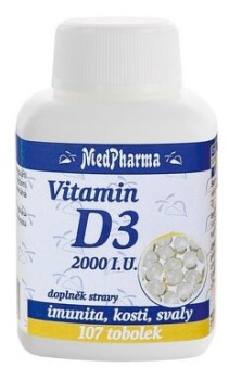 MedPharma Vitamin D3 1000 I.U. tob.107