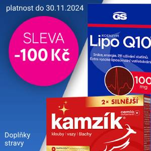 Sleva 100 Kč při nákupu GS a Cemio nad 499 Kč do 30.11.2024