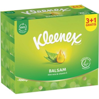 KLEENEX Kapesníky papírové Balsam Box 64ks 3+1