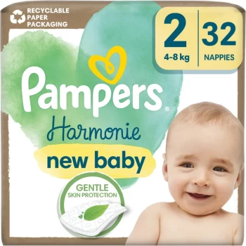 Pampers Harmonie New Baby 2 plenk.kalh.4-8kg 32ks