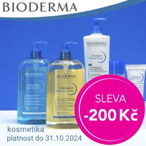 Sleva 200 Kč na Bioderma Atoderm do 31.10.2024