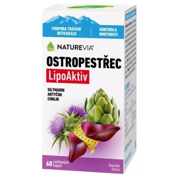 NatureVia Ostropestřec LipoAktiv cps.60