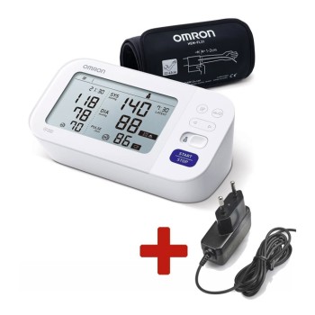 Tonometr OMRON M6 Comfort AFib pažní+síťový zdroj