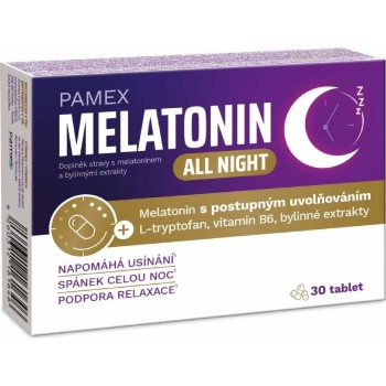 Pamex Melatonin all night tbl.30