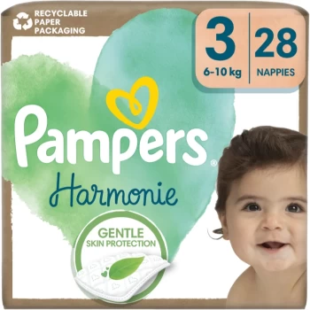 Pampers Harmonie 3 plenkové kalhotky 6-10kg 28ks