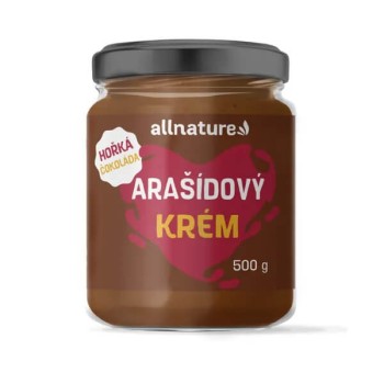 Allnature Arašídový krém hořká čokoláda 500g