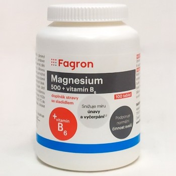 Fagron Magnesium 500 + Vitamin B6 100tbl