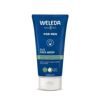 WELEDA For Men 2v1 čisticí gel na obličej a vousy BIO 100ml