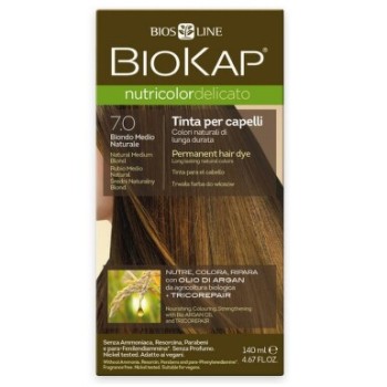 BIOKAP Barva na vlasy 7.0 Blond přír.střední 140ml