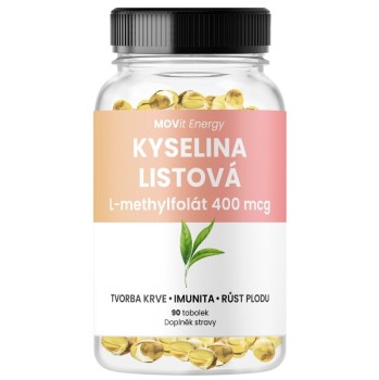 MOVit Kyselina listová L-methylfolát 400mcg tob.90