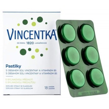 Vincentka Pastilky bylinné 18ks