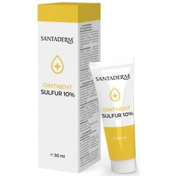 Santaderm zvláčňující mast s 10% obsahem síry 30ml