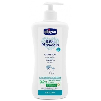 CHICCO Baby Moments Šampon s heřmánkem + dávkovač 500ml