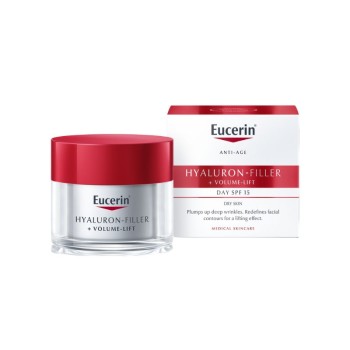 Eucerin Hyaluron-Filler + Volume-Lift Denní krém SPF15 pro suchou pleť 50ml