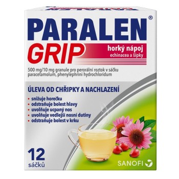 Paralen Grip Echi+šíp.500/10mg por.gra.sol.scc.12