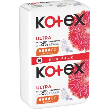 KOTEX Ultra Normal vložky Duo pack 16ks