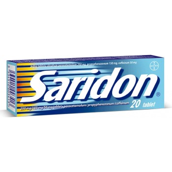 Saridon 250mg/150mg/50mg tbl.nob.20