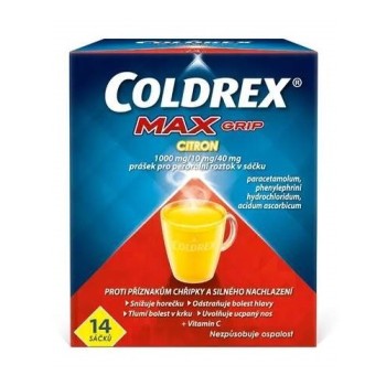 Coldrex MAXGrip Citr.1000mg/10mg/40mg sol.14 II