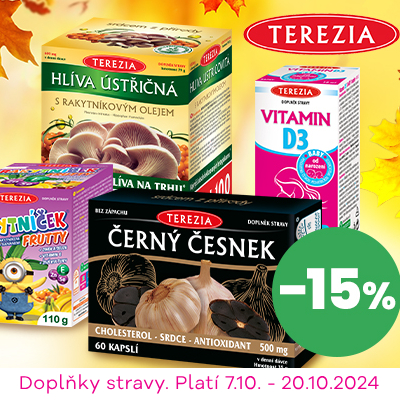 Sleva 15% na Terezia od 7.10. do 20.10.2024