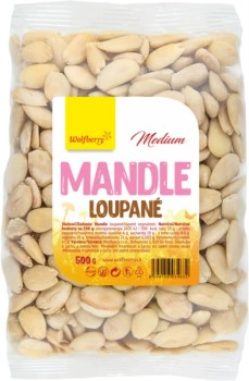 Mandle loupané medium 500 g Wolfberry